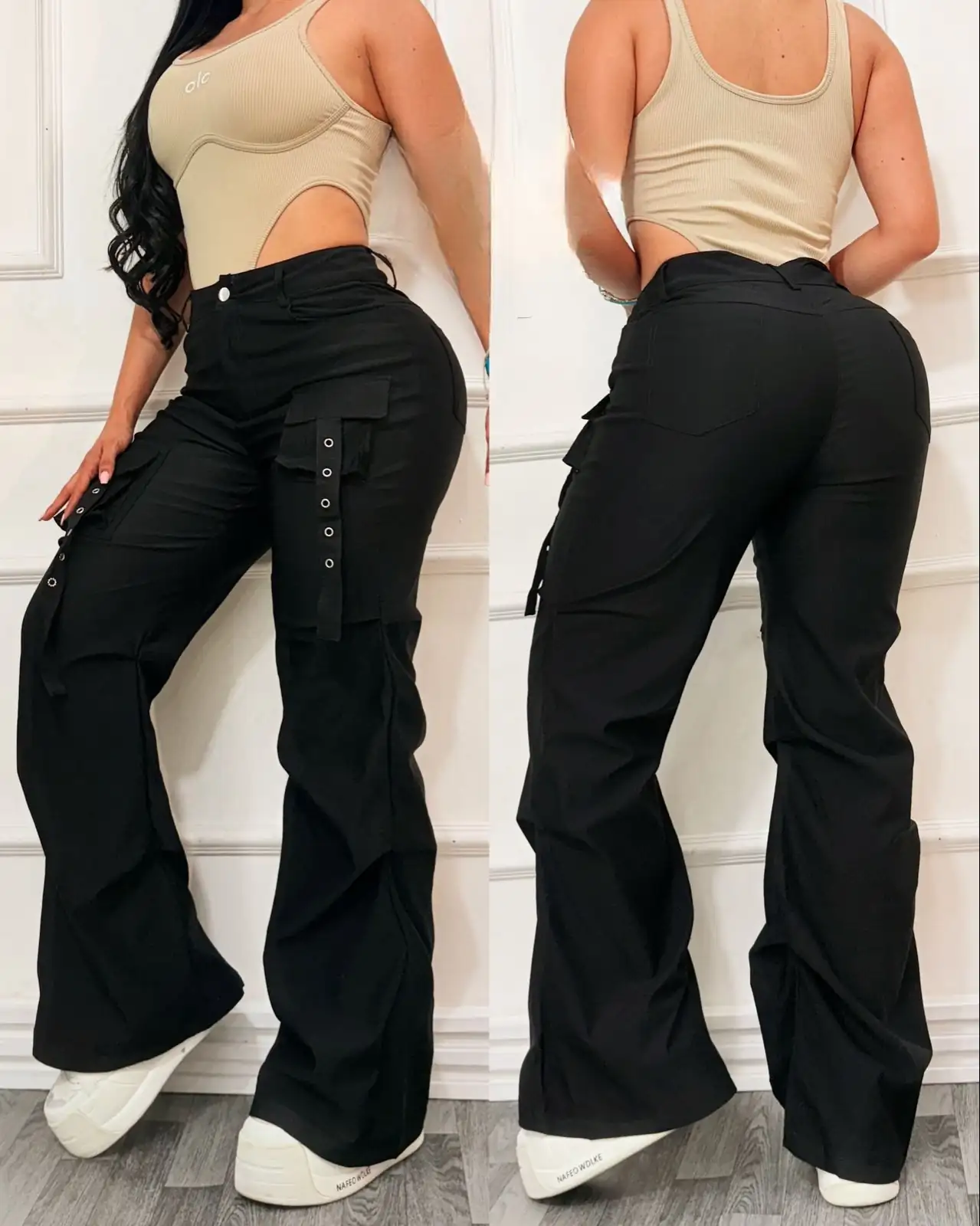 😍👖Hermoso Pantalón Cargo 😍 tiro alto 🔝🔝 4