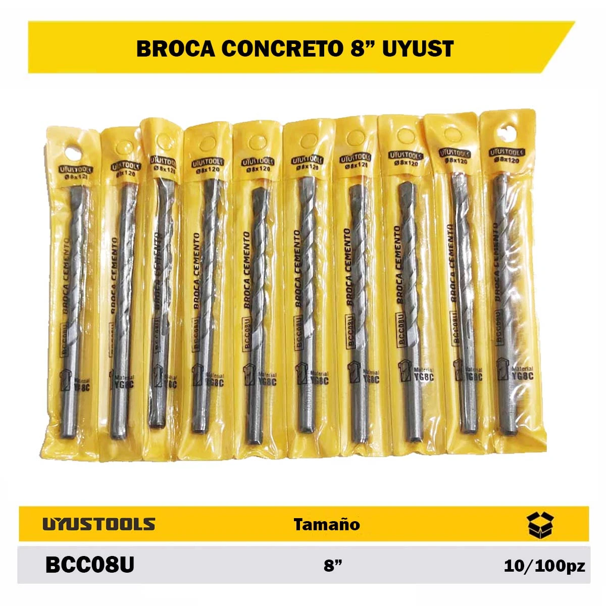 BROCA CONCRETO UYUST 08 mm