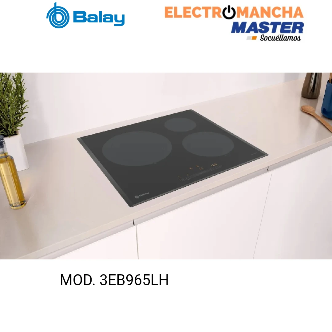 ENCIMERA INDUCCION BALAY 3EB965LH 3 FUEGOS ZONA 28 CM.  4