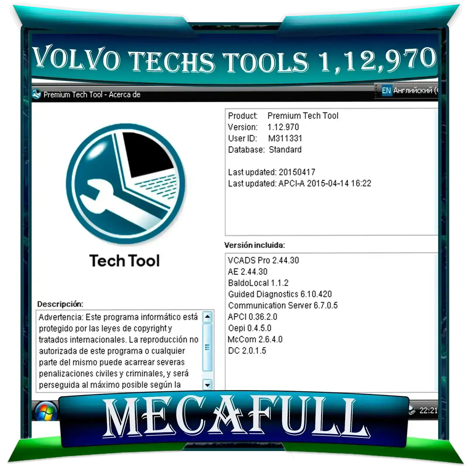 VOLVO TECHS TOOLS 1.12 NATIVO APCI 2019