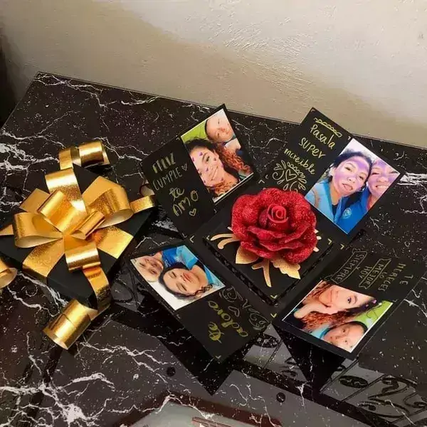 Caja con rosa  2