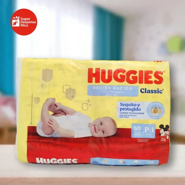 Pañales Huggies Classic Talla P1