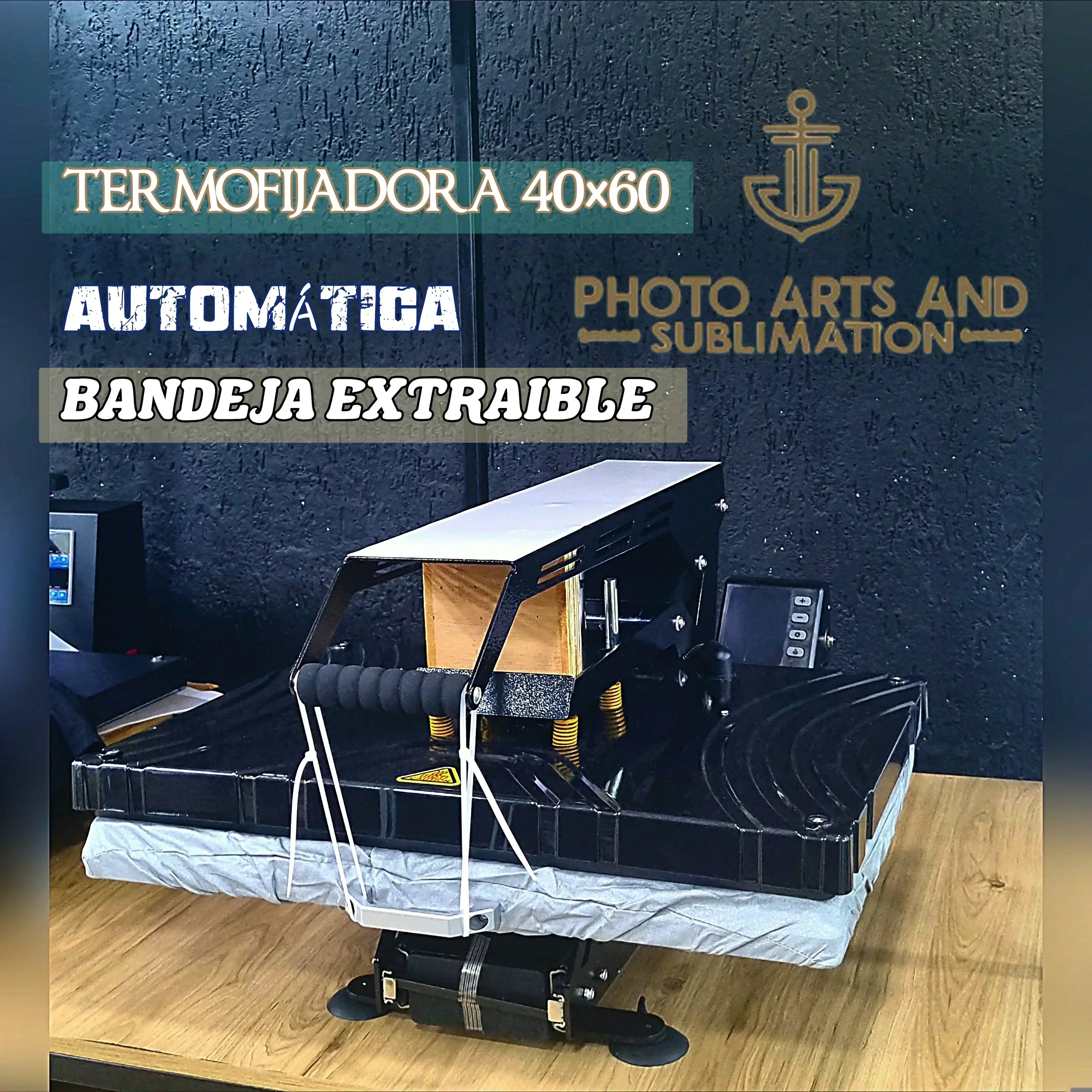 TERMOFIJADORA 40X60 SEMIAUTOMATICA CON BANDEJA EXTRAIBLE