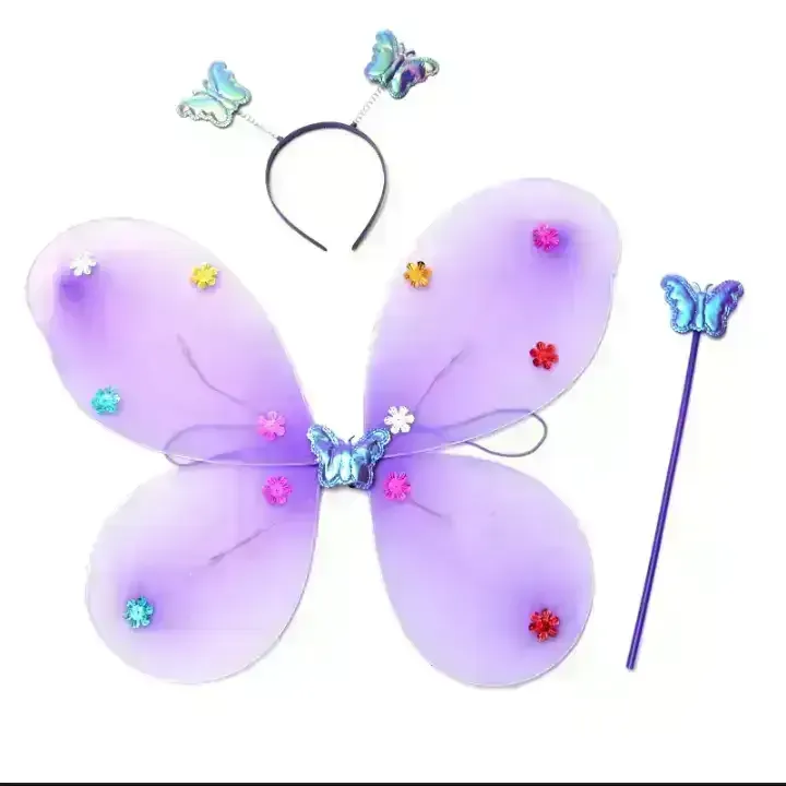 Set alas mariposa 3 piezas luminoso  2