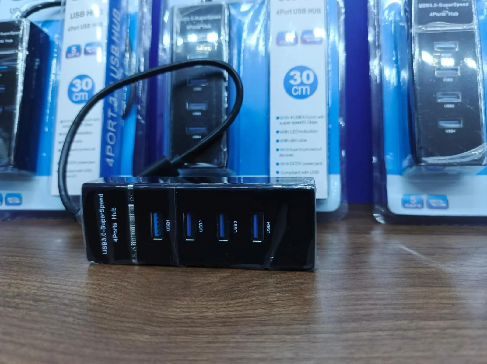 USB HUB 4 PUERTOS CON LUZ LED 3.0