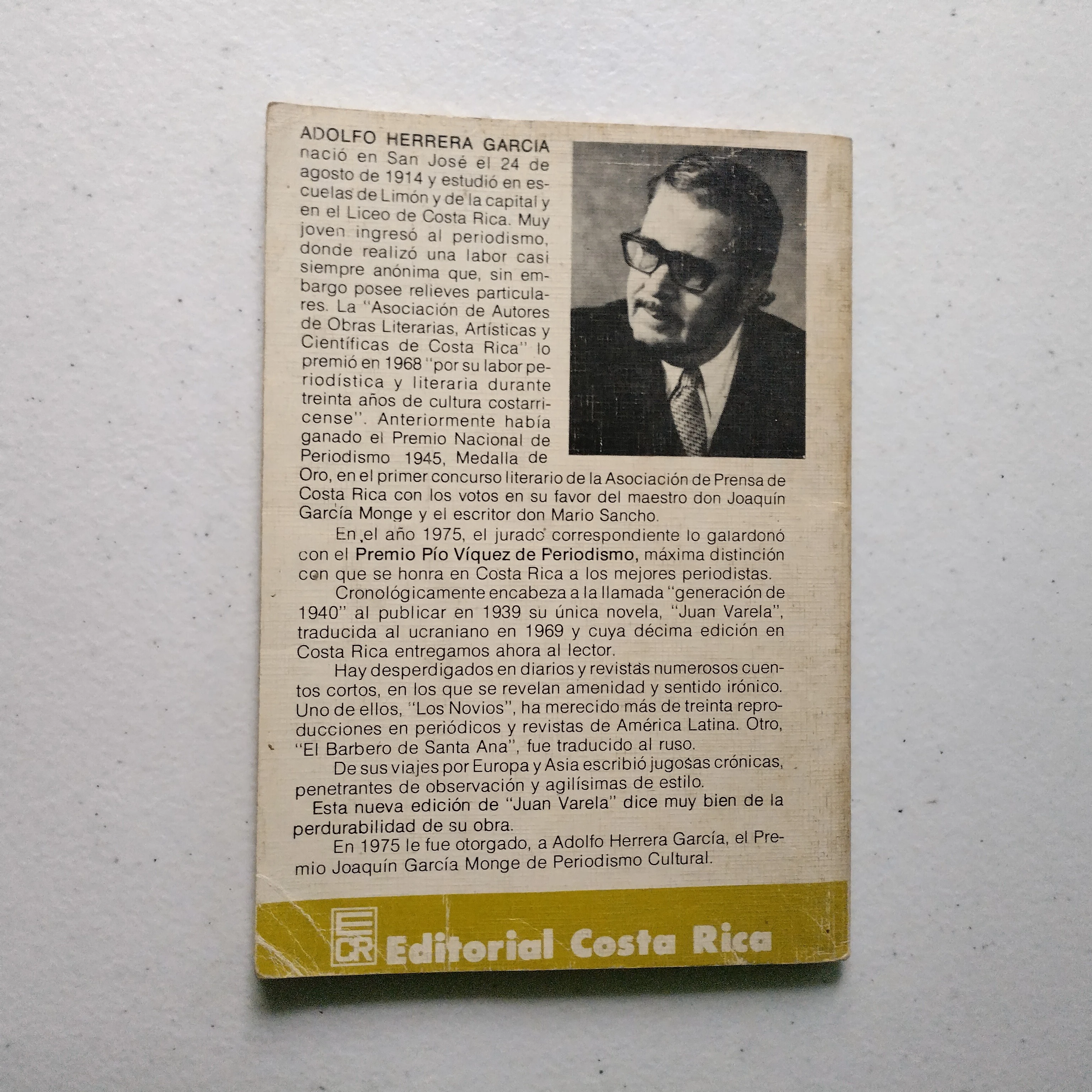 Juan Varela, Adolfo Herrera García, usado 2