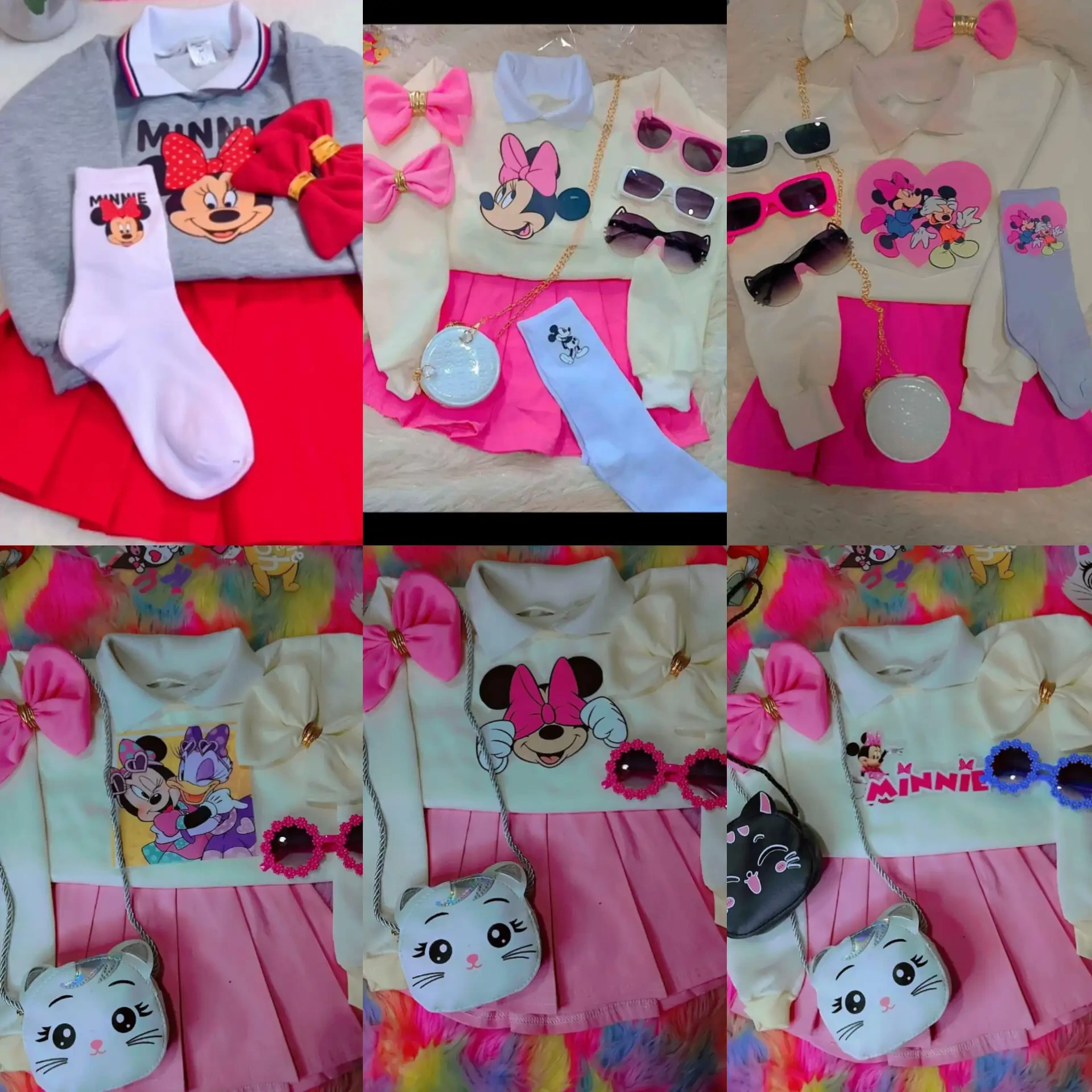 Conjunto niña Minnie mouse 
