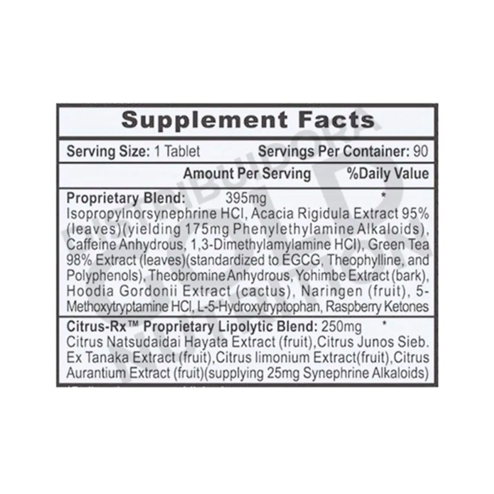 LIPODRENE XTREME 90 TABLETAS 2