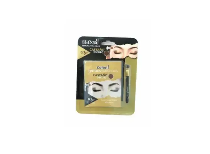 TINTURA PARA CEJAS + PINCEL CASTAÑO OSCURO