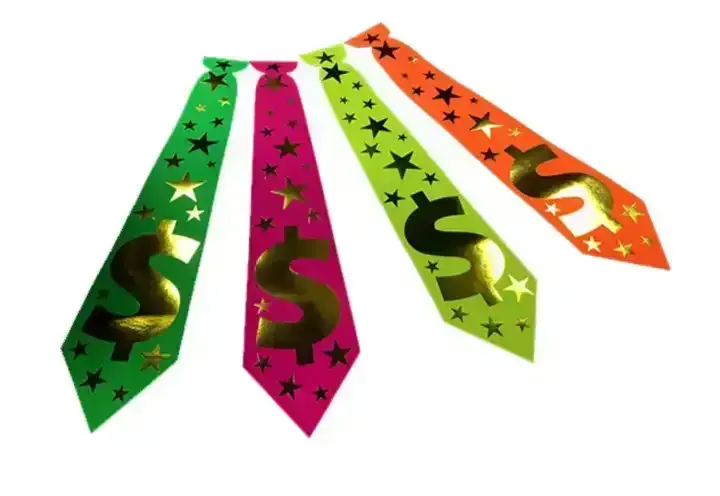 Corbata estampada fluor 