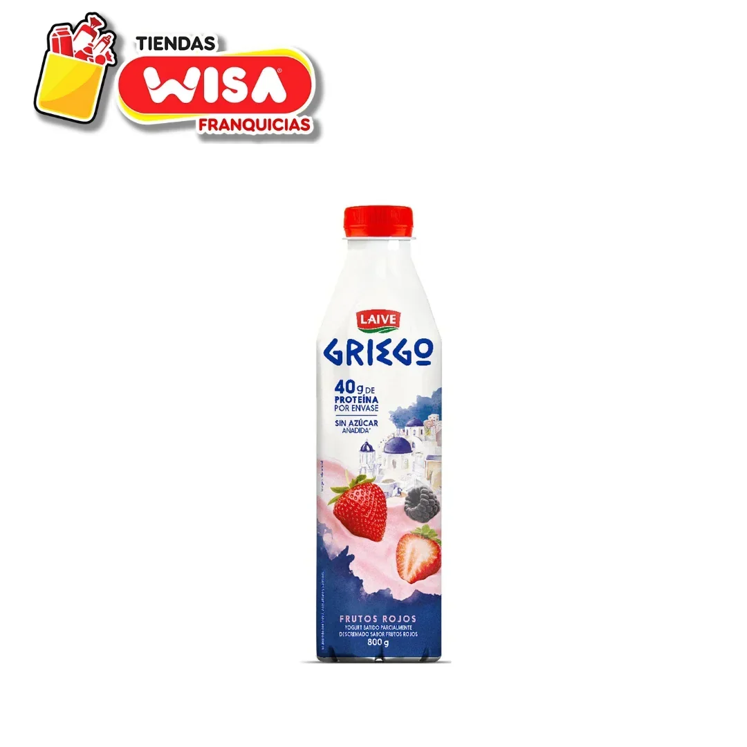 Yogurt Griego Laive Frutos Rojos 800 G