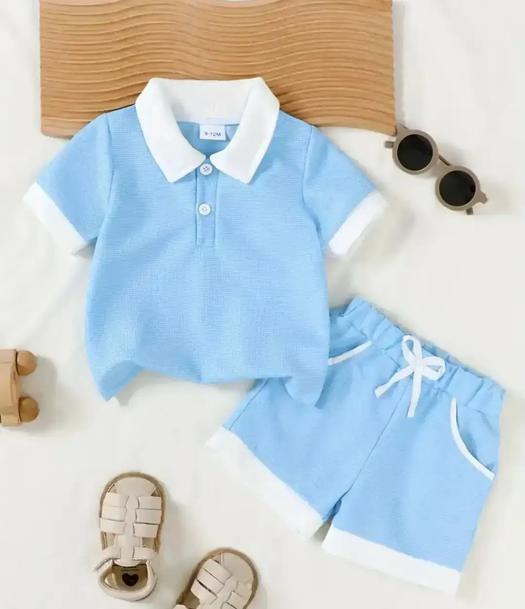 Conjunto azul cielo