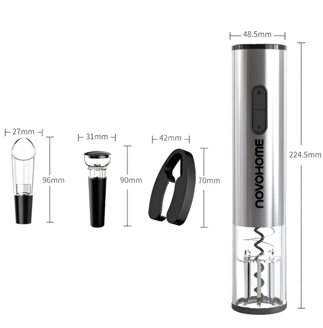 SACACORCHOS DESTAPADOR ELÉCTRICO NOVOHOME 3
