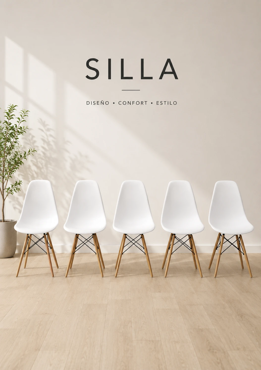 SILLA EAMES X5 UNIDADES 