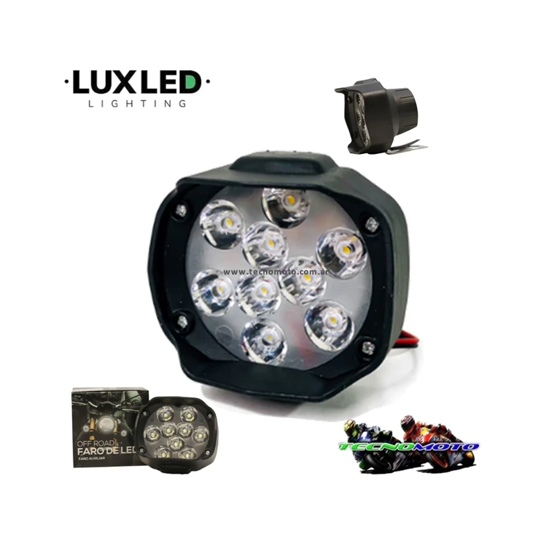 FAROL AUXILIAR LED RECTANGULAR 9LED DJ-KD8810W -50174