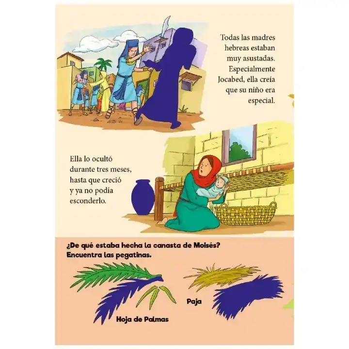 Moisés entre los juncos - Libro de pegatinas 3