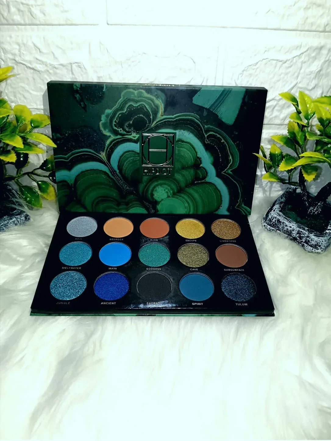 Paleta de sombras de ojos prensadas Cenote.