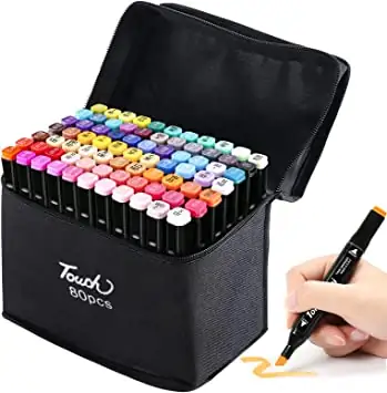 Plumones Touch Doble Punta 80 Pzs  2