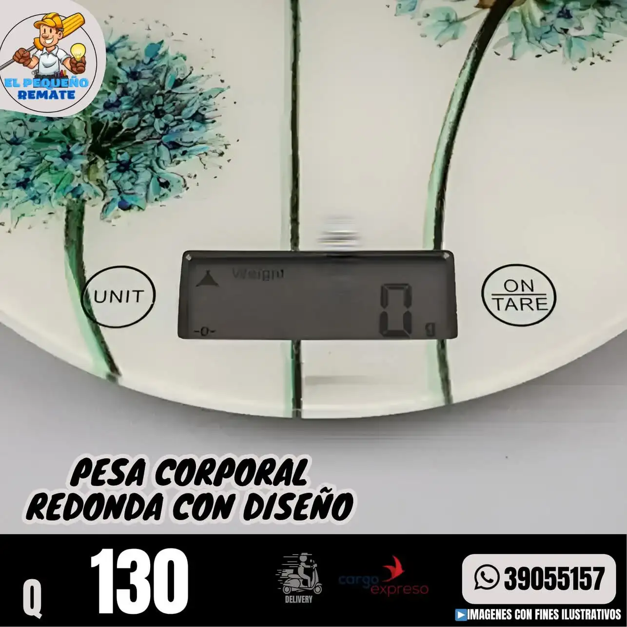 PESA CORPORAL REDONDA CON DISEÑO 2
