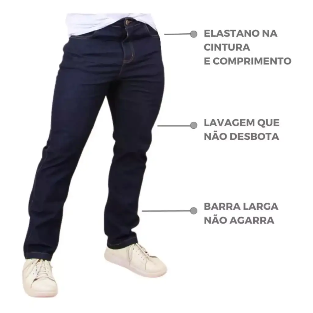 Calça Jeans Elastano Trabalho