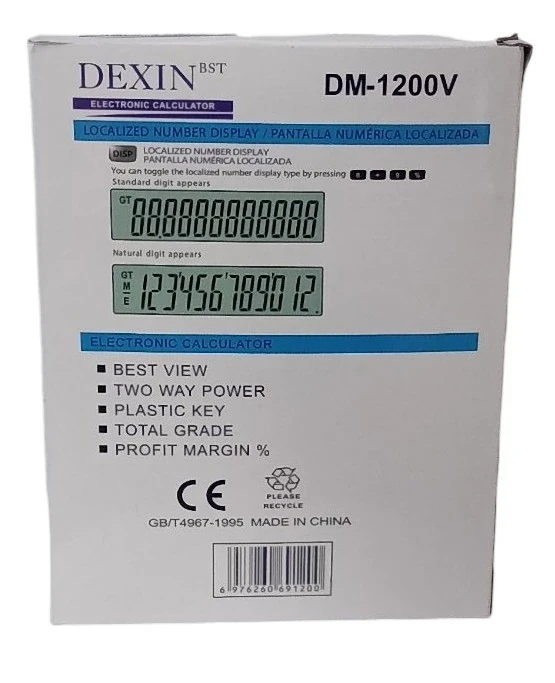 Calculadora  dexin 12 dígitos  2