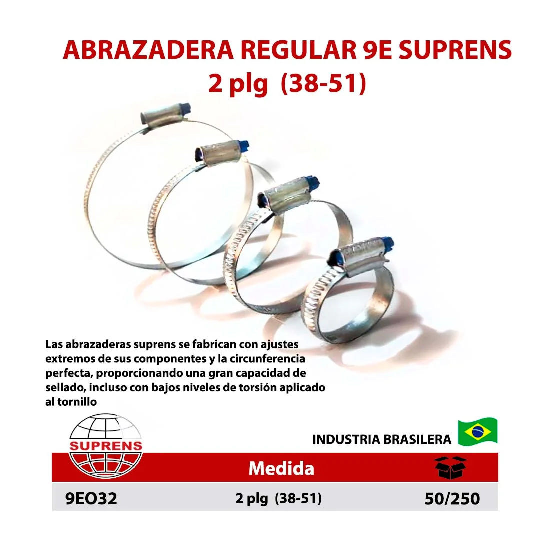 ABRAZADERA Estampada 9E SUPRENS 2" (38-51)