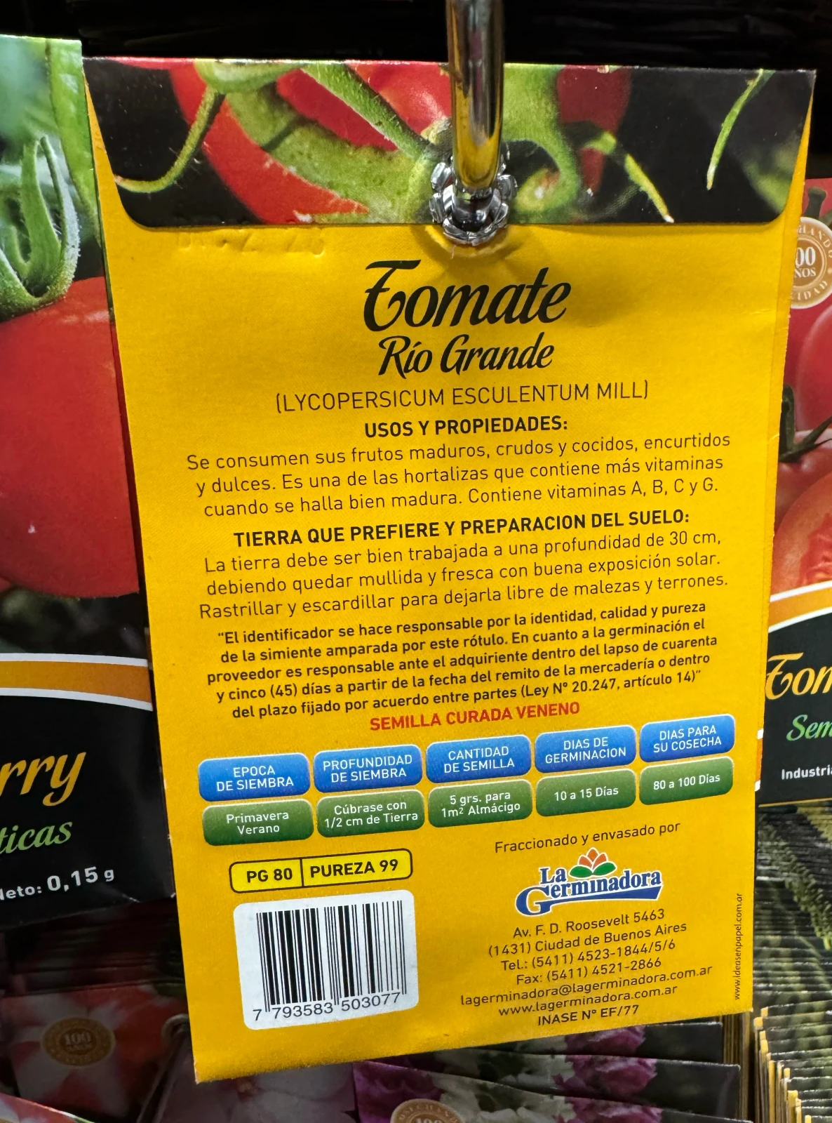 Semillas de TOMATE Rio Grande  2