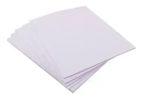 Hoja opalina paquete de 100  cartulina blanca 4