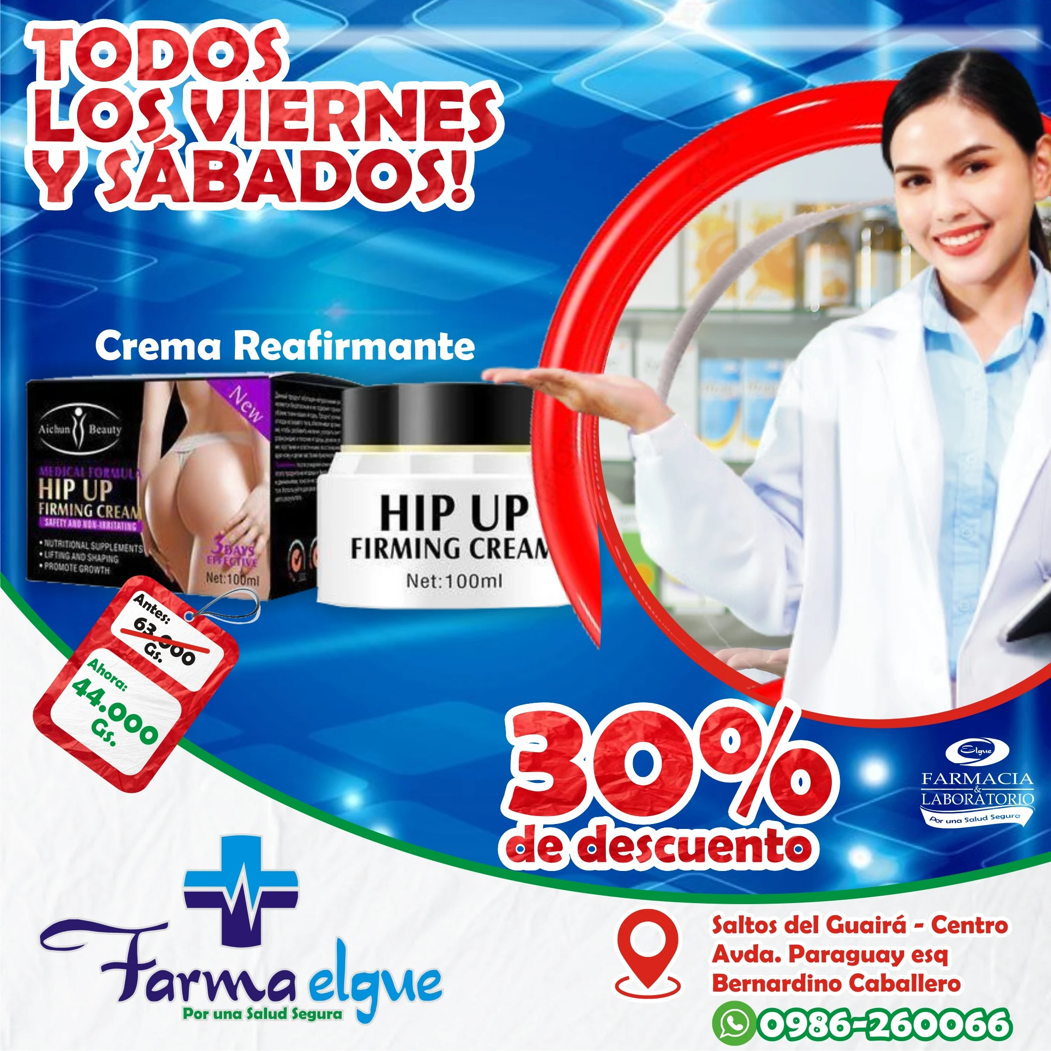 Crema reafirmante modeladora