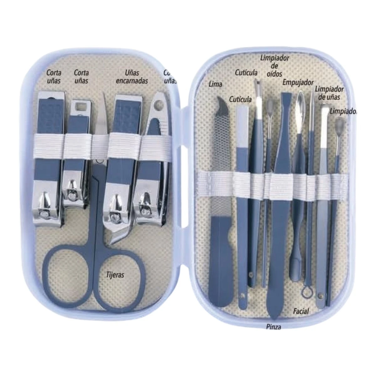 SET 14 PIEZAS DE MANICURA Y PEDICURE