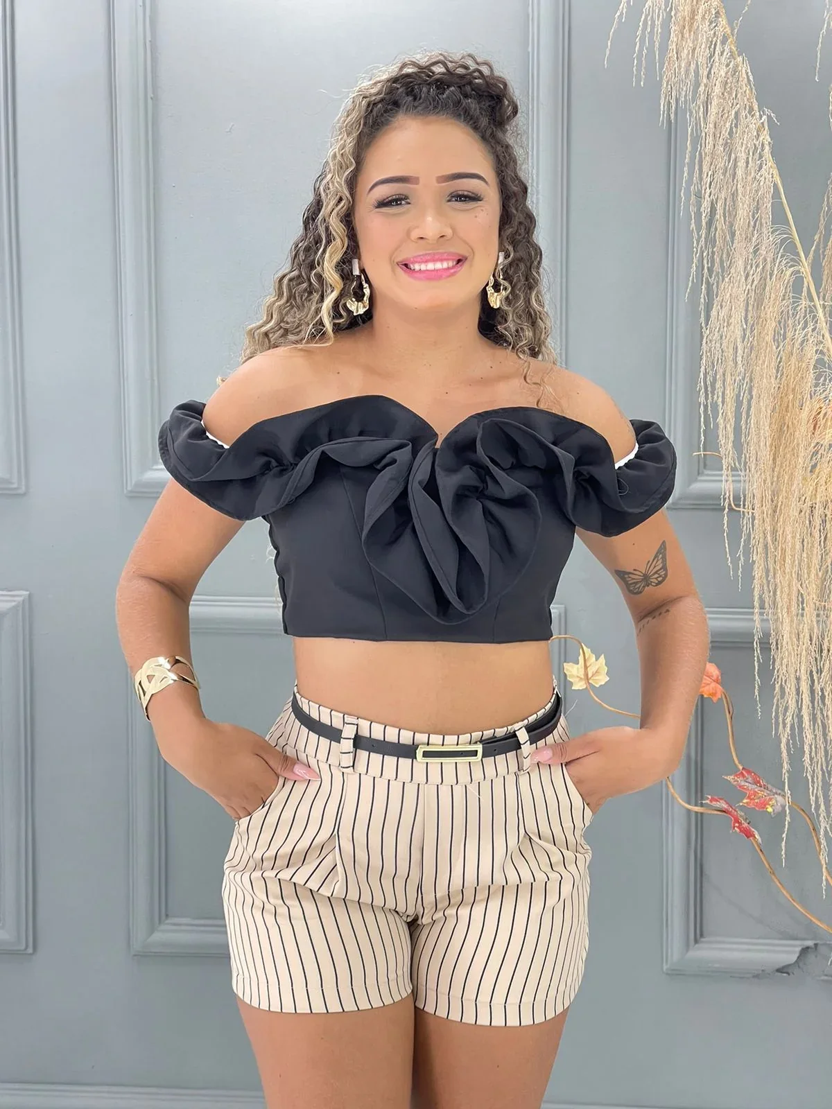 CROPPED BABADO DE LUXO  7