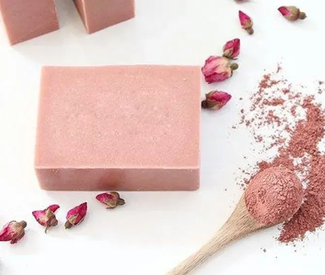 Jabón de arcilla rosa