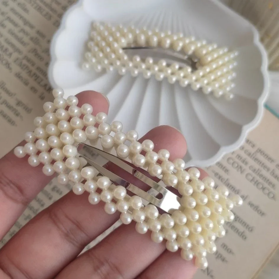 HAIR CLIP PERLAS RECTANGULAR  2