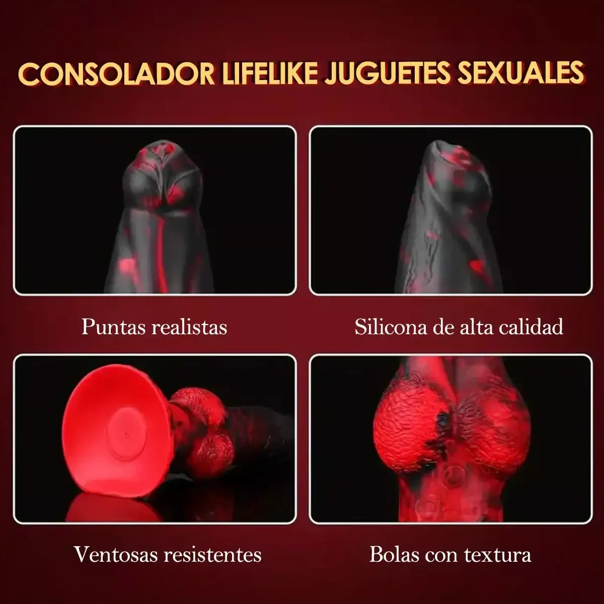 Vibrador Dildo Telescópica Dragón De Pene 22cm 3
