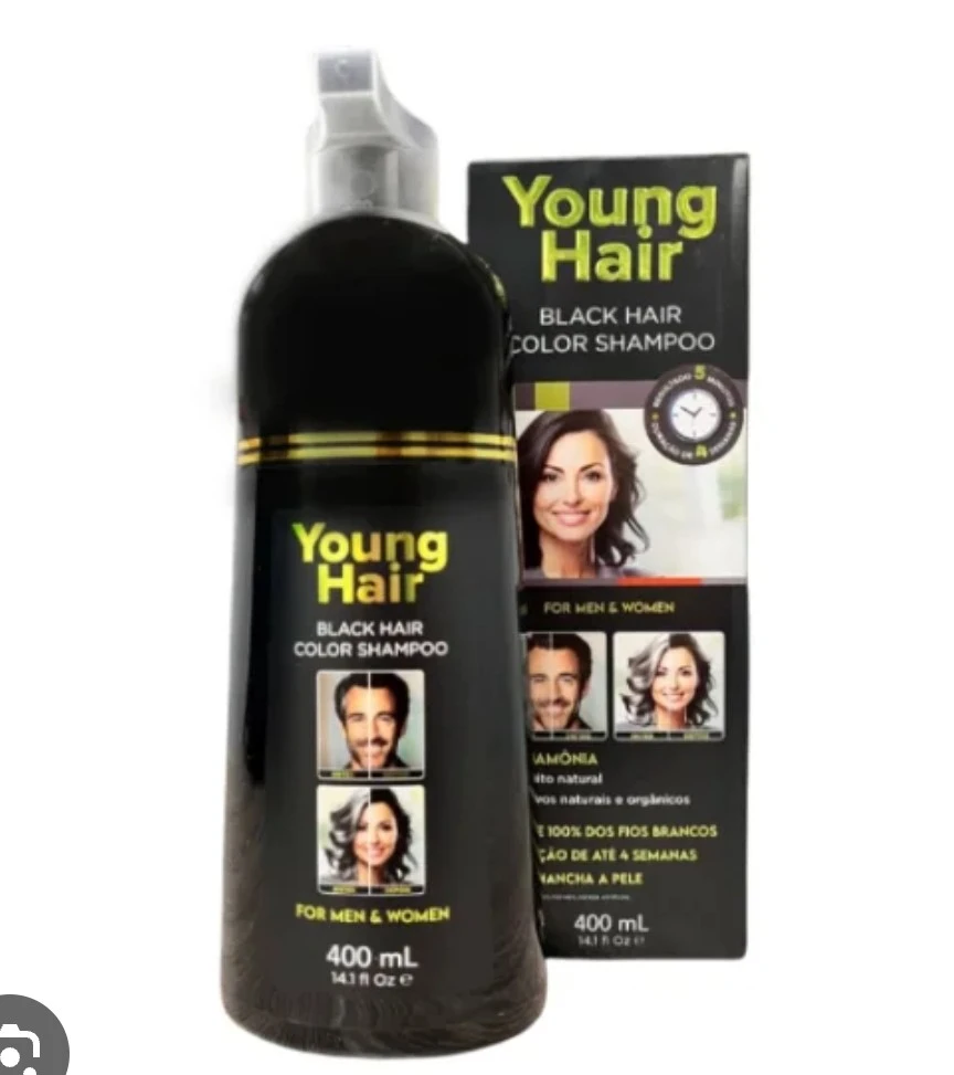 Shampoo de color black hair