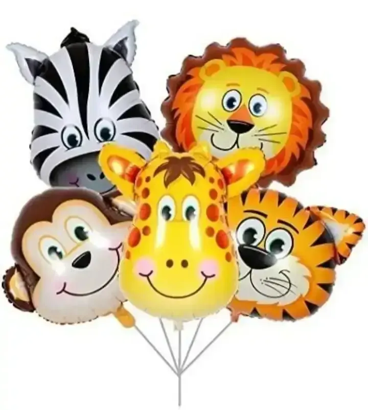 Globo metalizado chico 15 pulgadas leon 2
