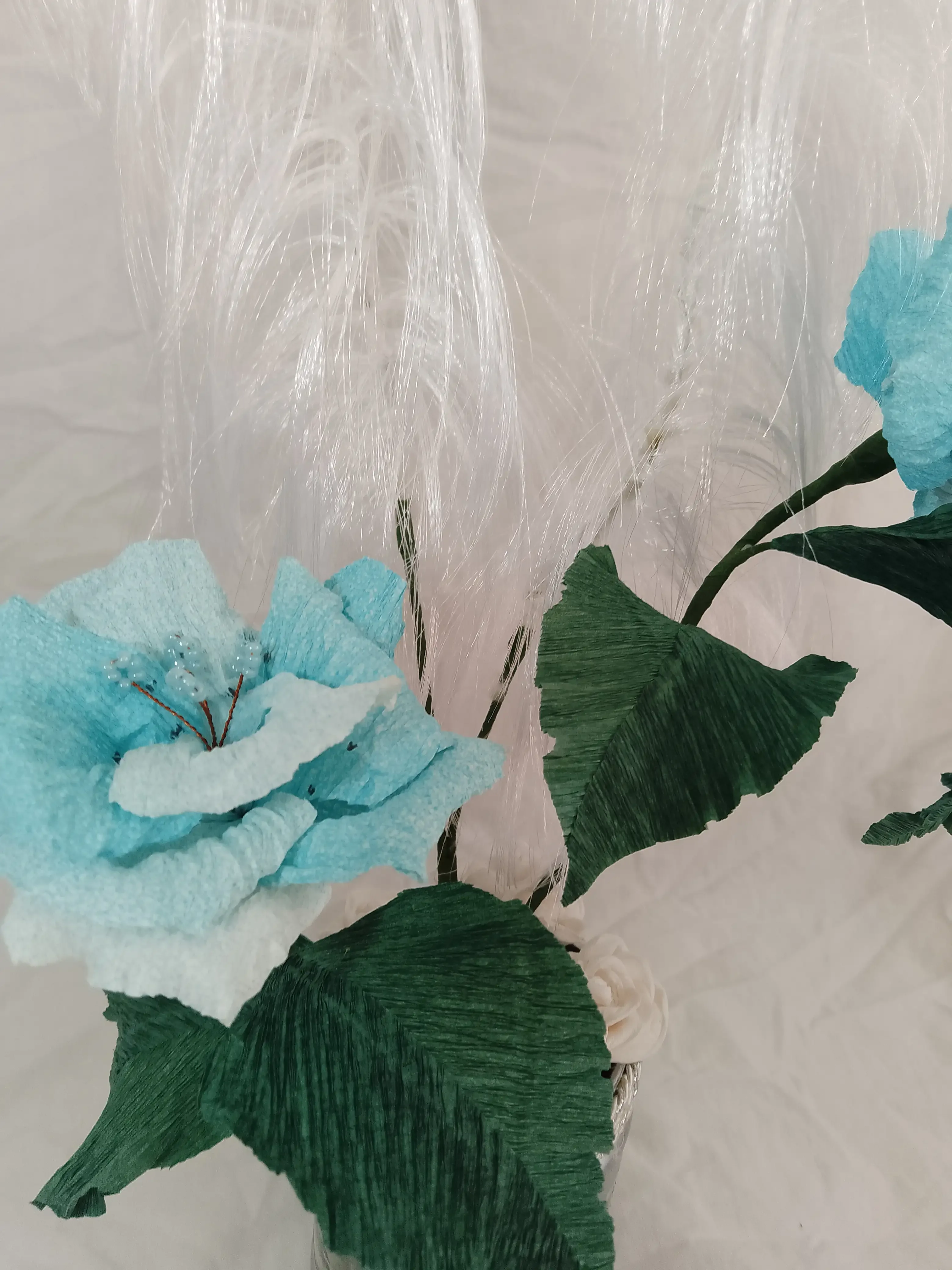 Florero Plumero Blanco  3