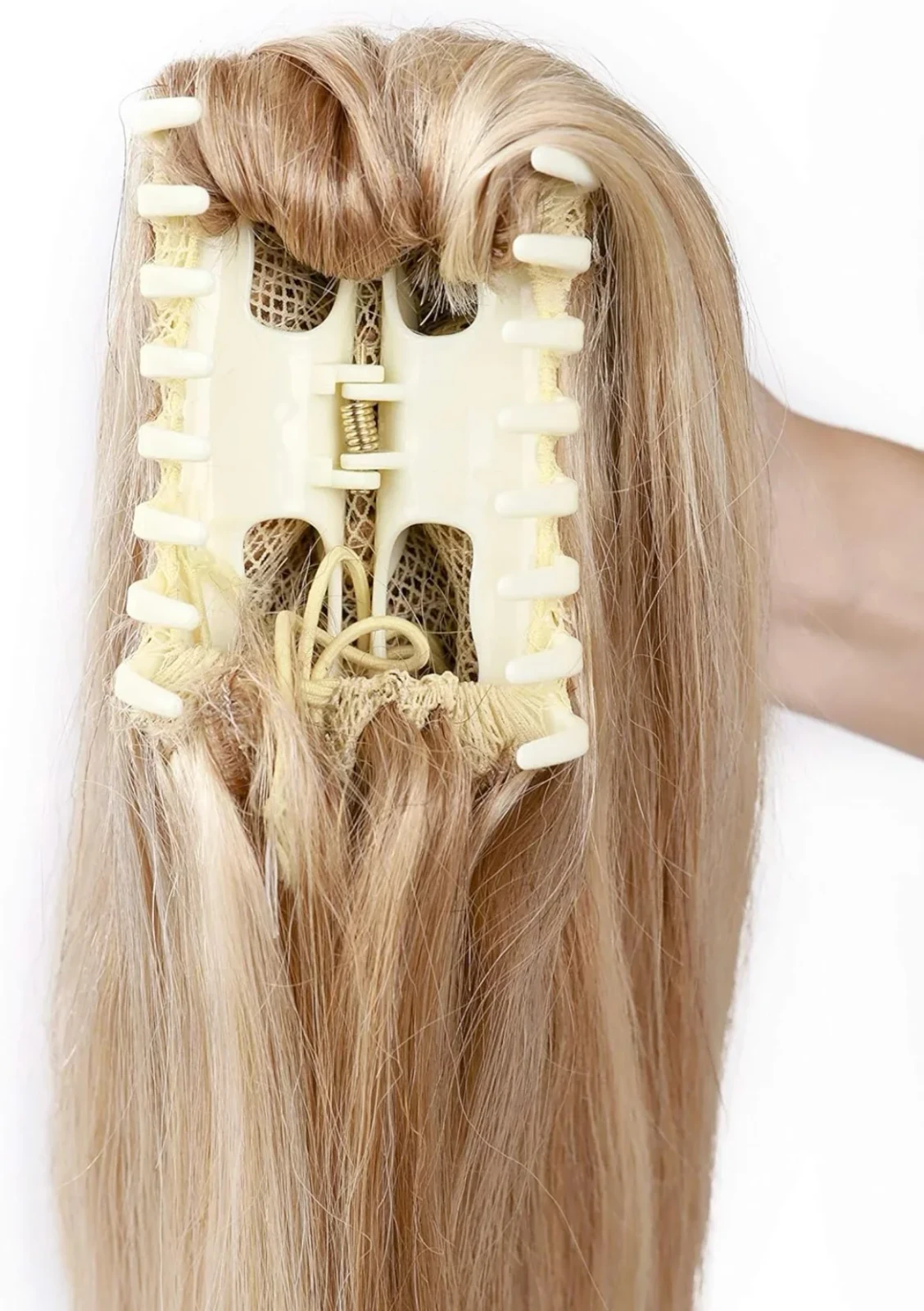 Cola de cabello humano con gancho 20” 3