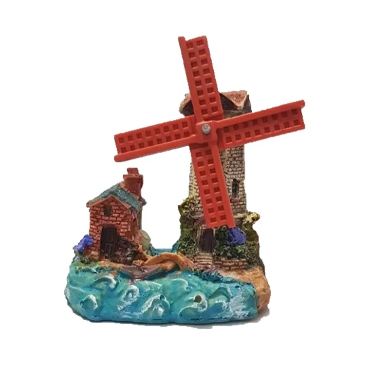 Adorno Movil de Resina Molino Giratorio 7.5*4.5*7cm Nhsz-290