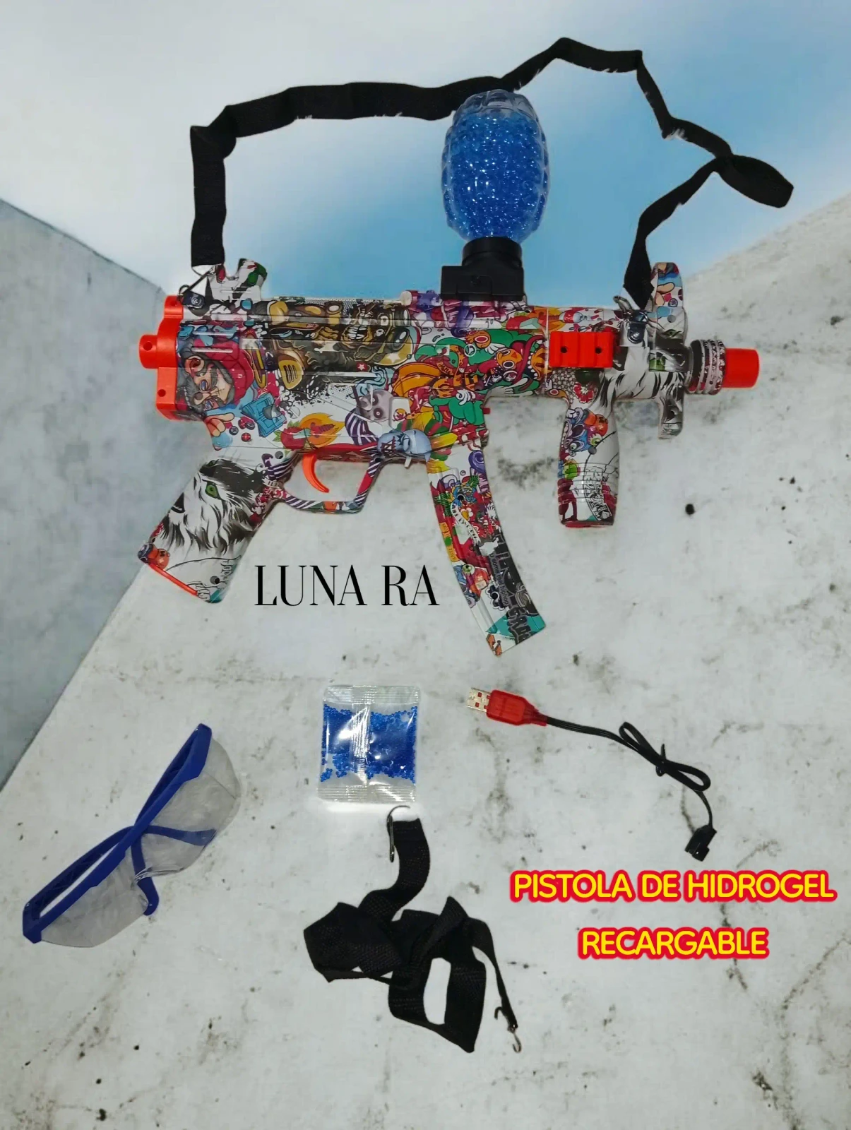 PISTOLA DE HIDROGEL RECARGABLE  3