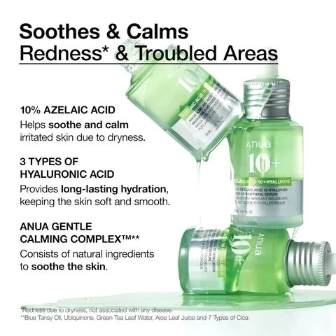 Anua - Azelaic Acid 10 Hyaluron Redness Soothing Serum [30ml] 2