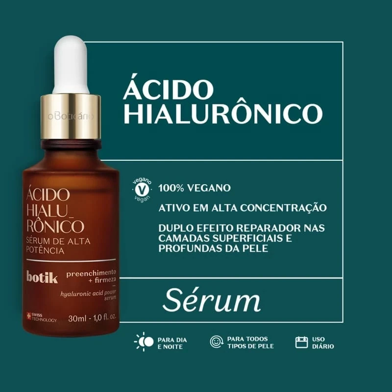 Botik Serum facial Ácido Hialurónico Alta Potencia 30ml 3
