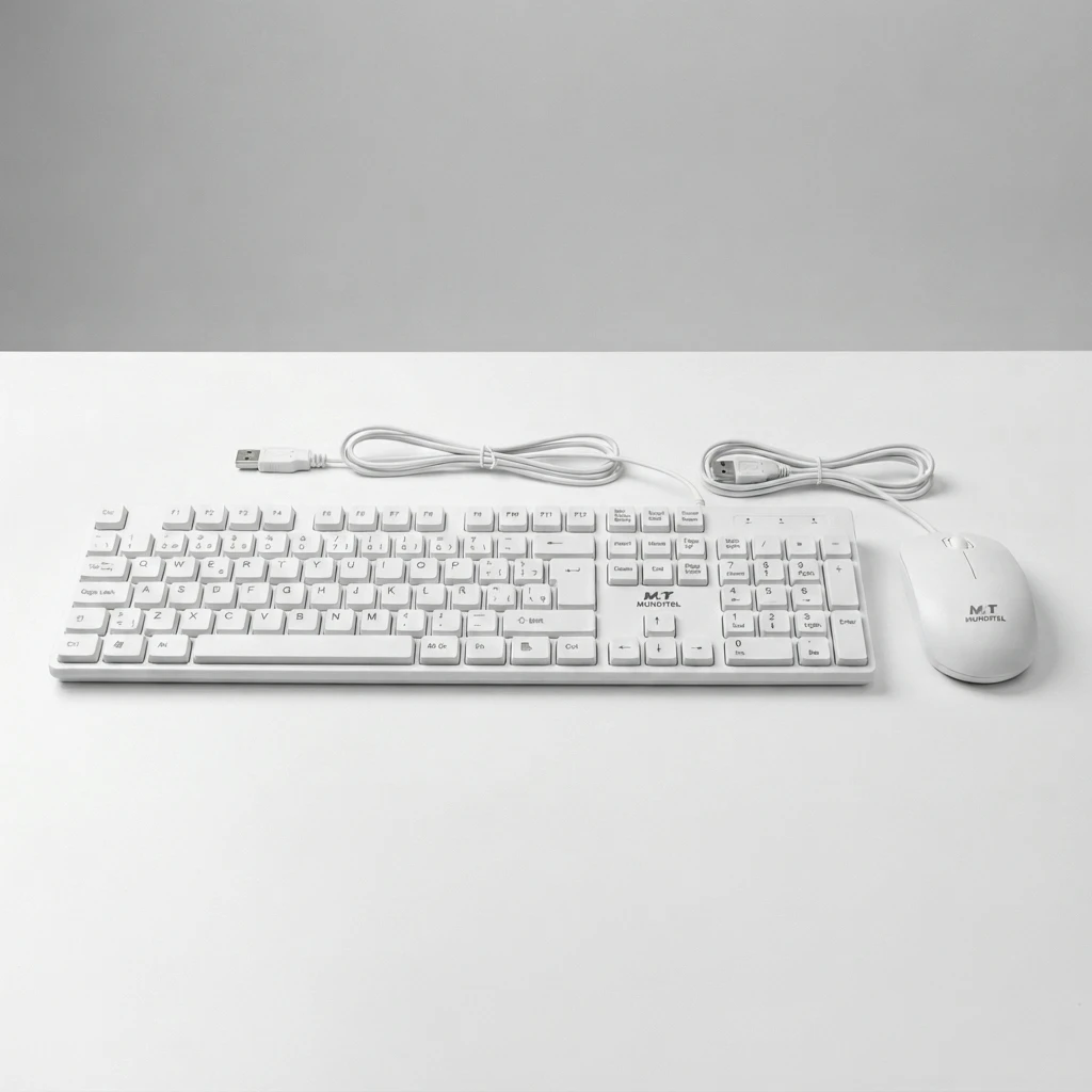 Kit Teclado y Mouse Alámbrico Munditel | Electrónica Joma