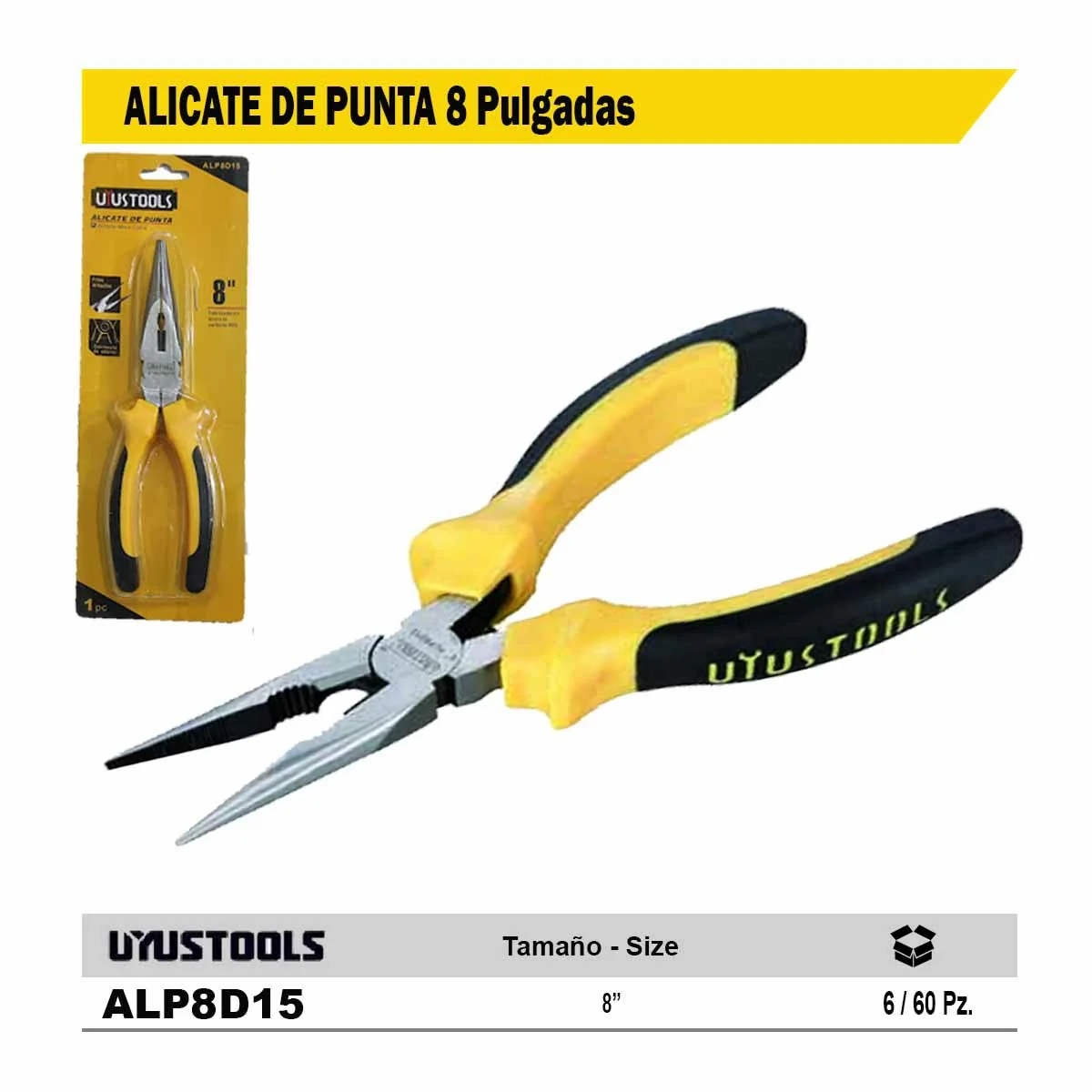 ALICATE PUNTA UYUST AM 8"