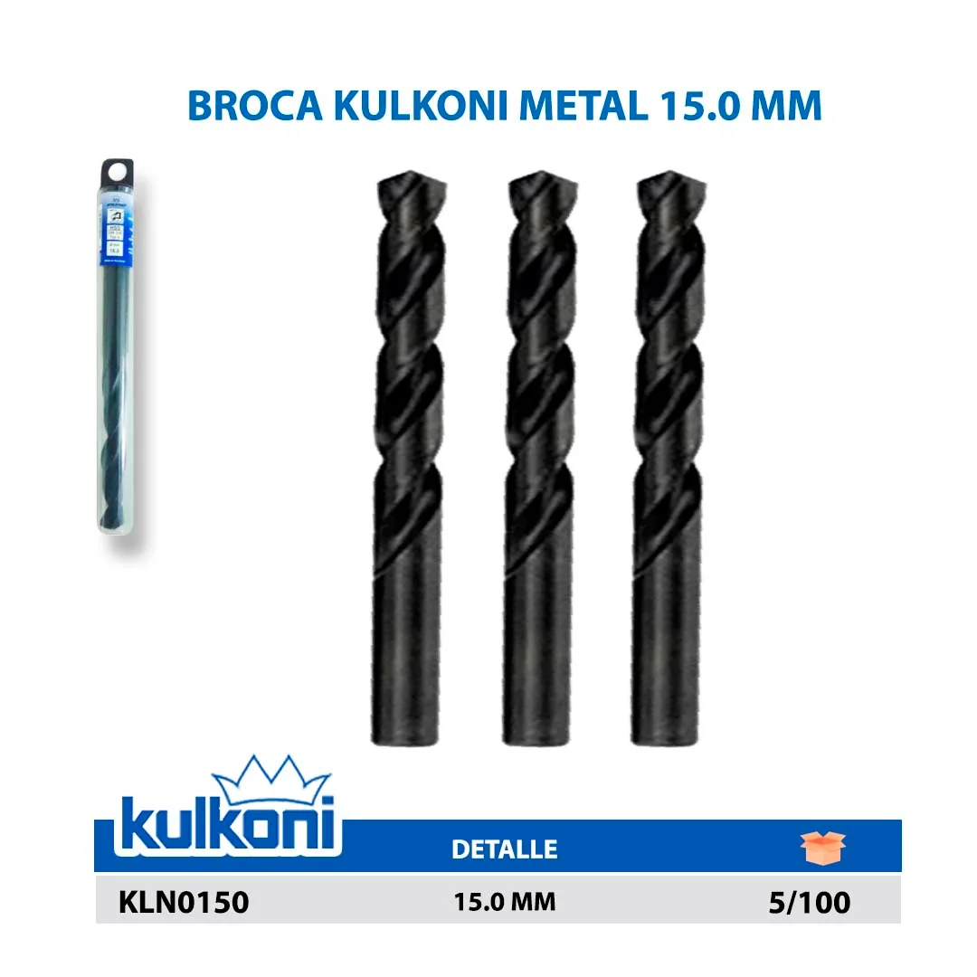 BROCA KULKONI METAL 15.0 MM