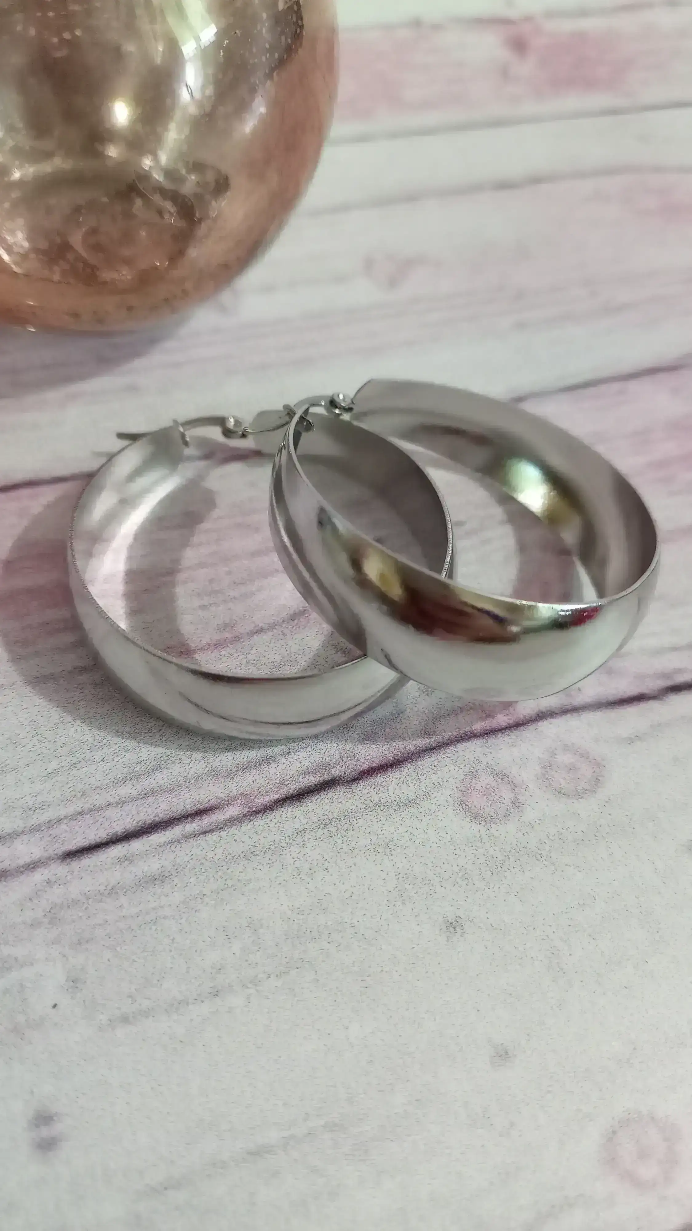 😍Argollas cubanas de 40 mm🙌