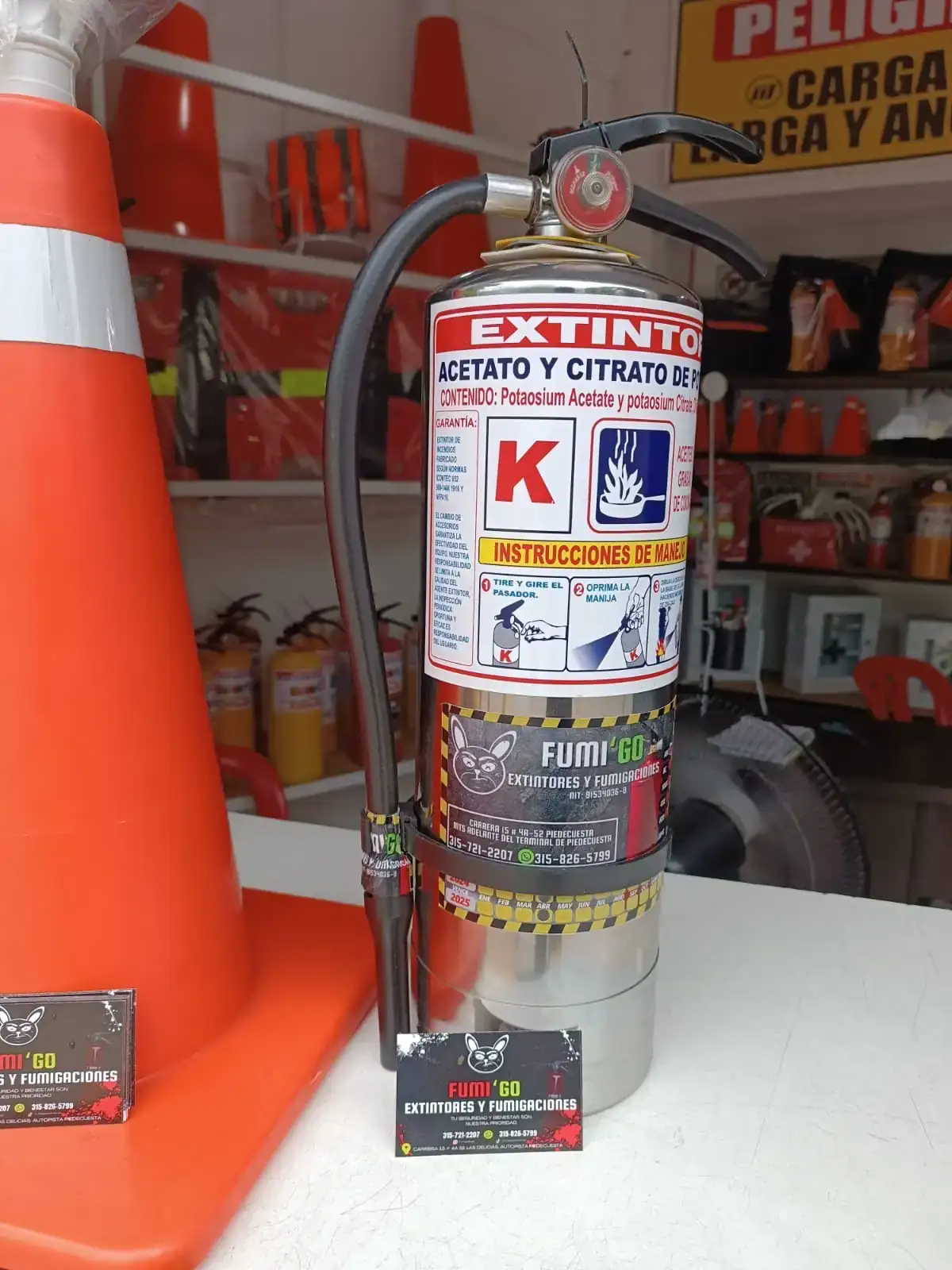 Extintor tipo k 1.5 gl 2