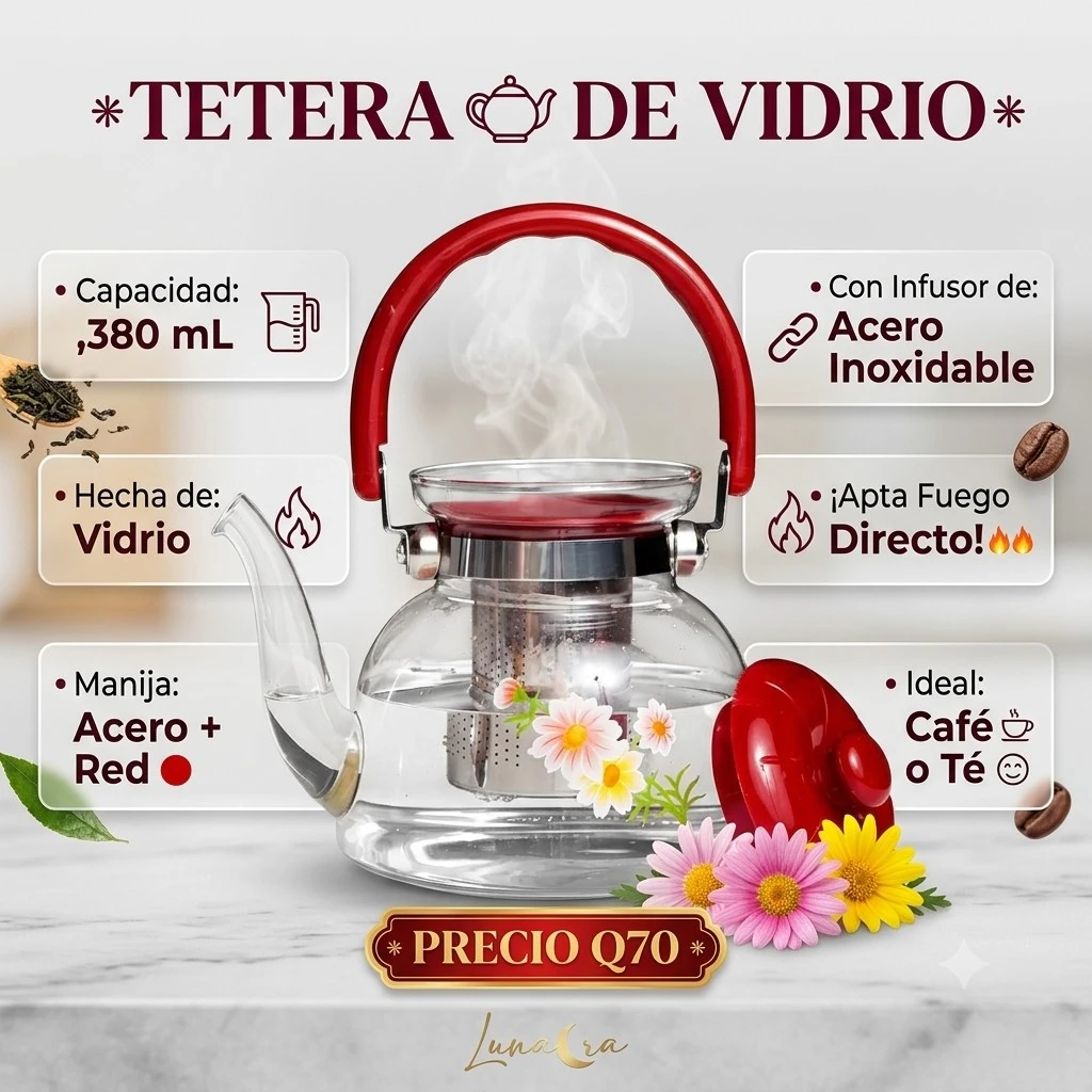 TETERA DE VIDRIO 