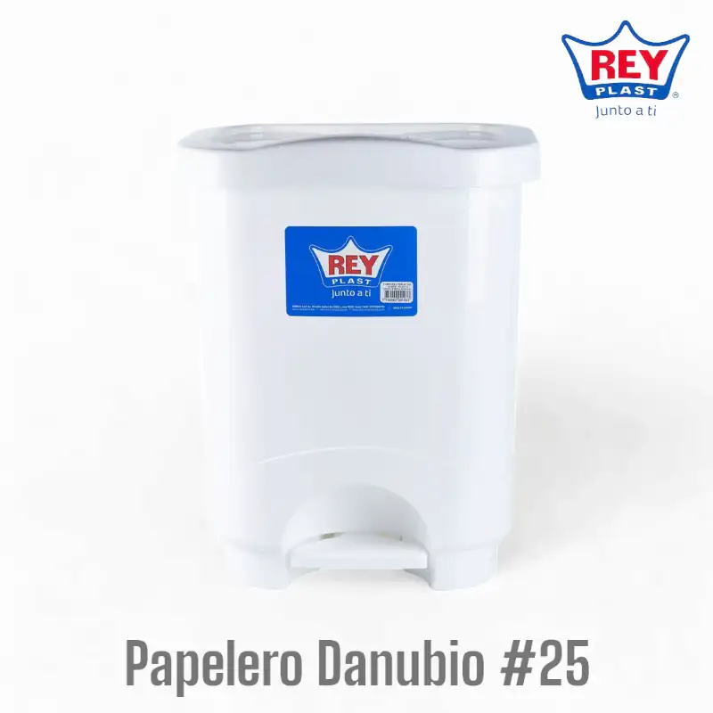 Papelero c/pedal #25 Danubio  2
