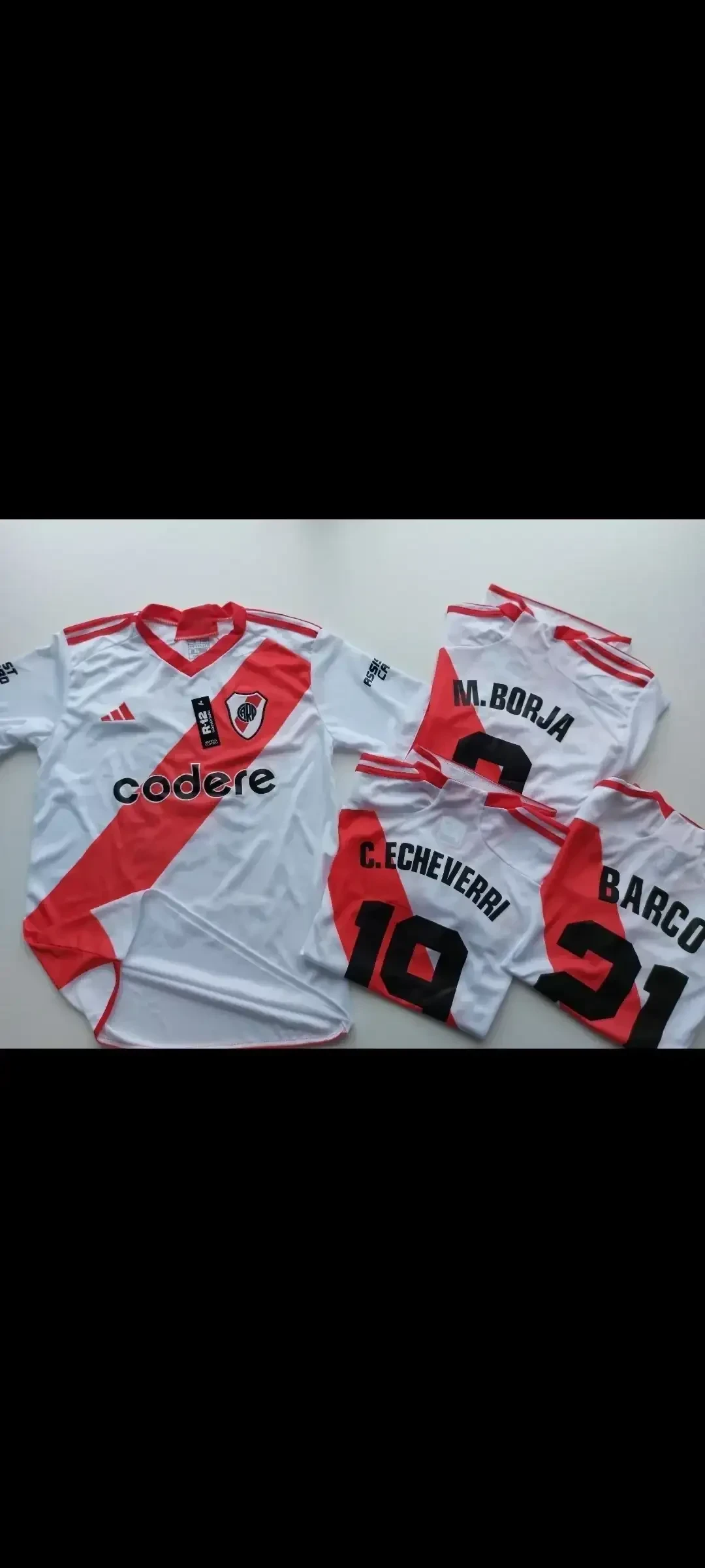 REMERAS BOCA RIVER Y ARGENTINA 